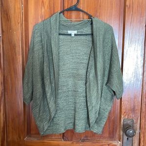 Dark green shirt cardigan